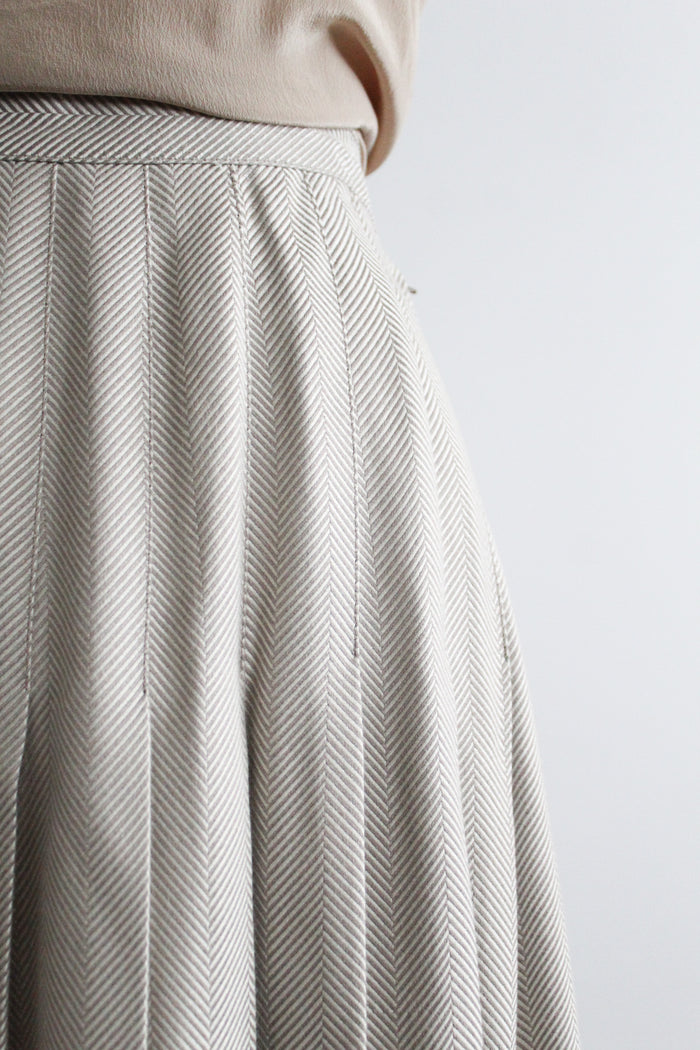 fawn chevron skirt