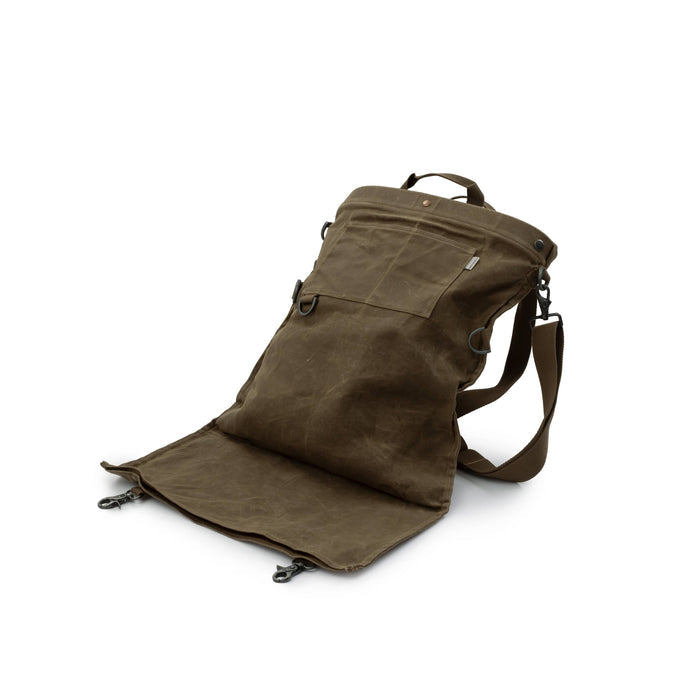 Field & Forest Waxed Canvas Bag: Dark Khaki