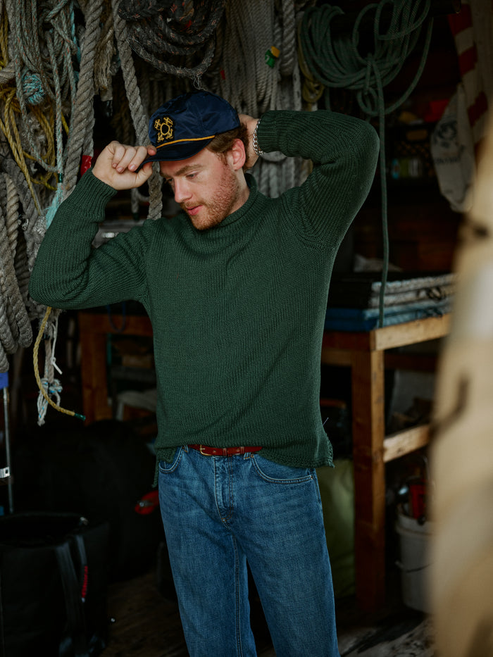 Fisherman's Sweater in Forest Mix