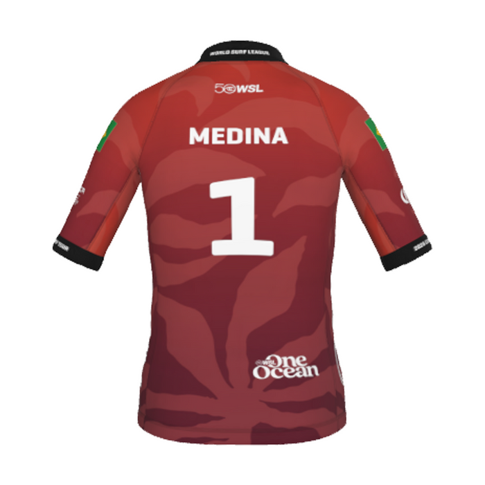Gabriel Medina Official Jersey 2026 El Salvador Pro Youth - Back View - Red