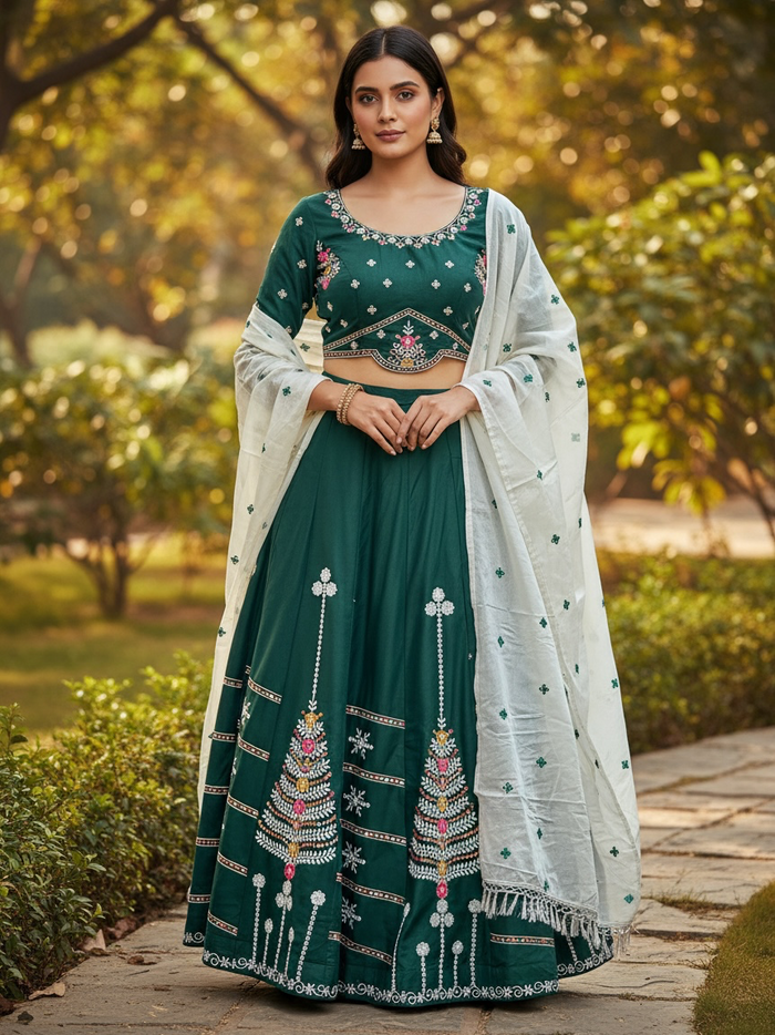 Garba chaniya choli : cotton