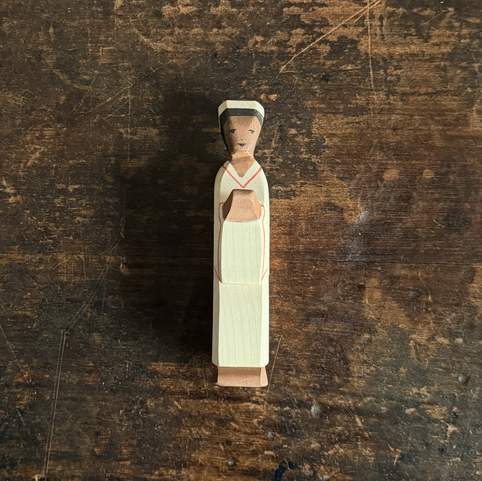 Handcrafted Wooden African Man