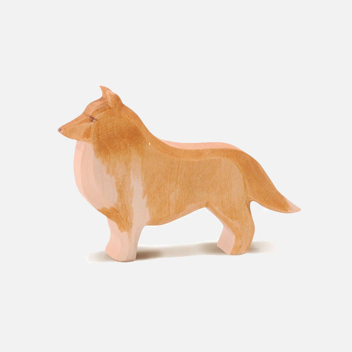 Handcrafted Wooden Collie