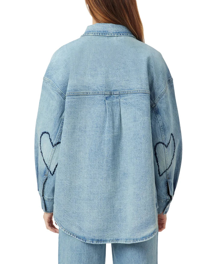 Hearted Shirt Jacket