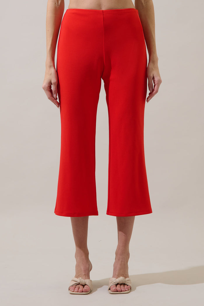 Hemary Cropped Flare Pants