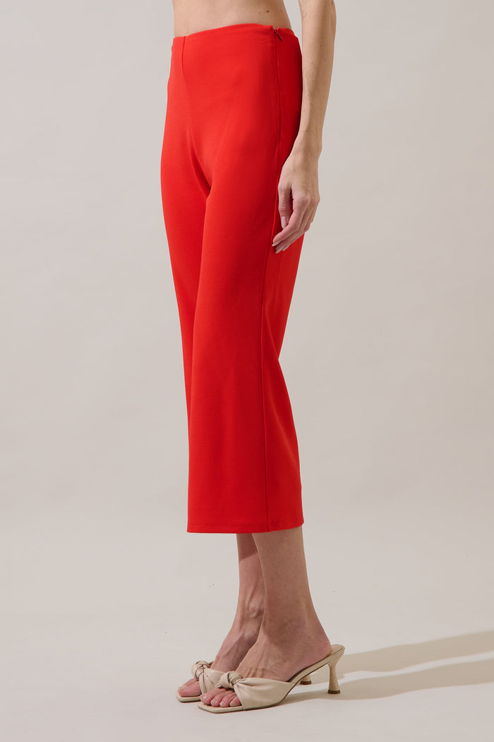 Hemary Cropped Flare Pants