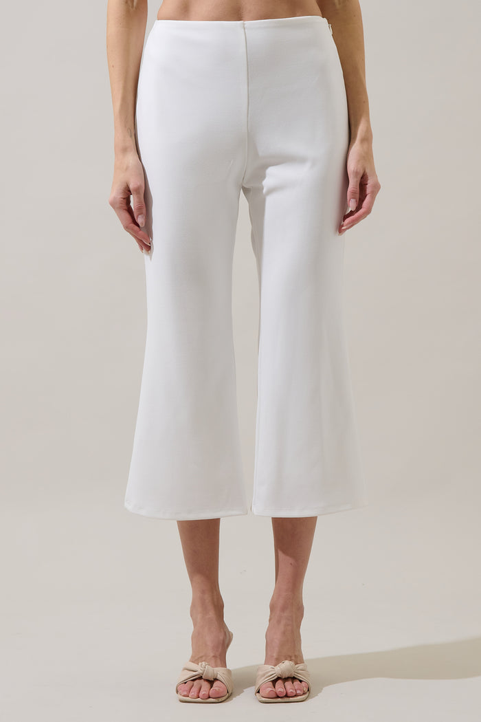Hemary Cropped Flare Pants