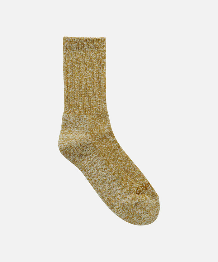 Green colored Gramicci Hemp Blend Sock against a light-tone background.