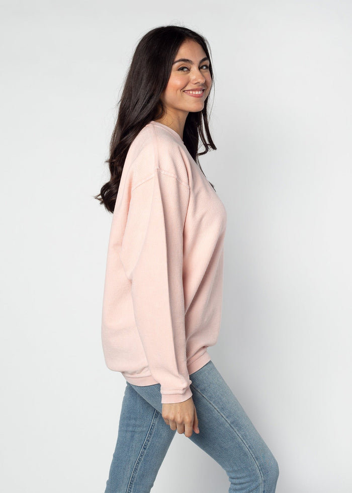 Iowa Hawkeyes Women's Urban Pink Corded Sweatshirt