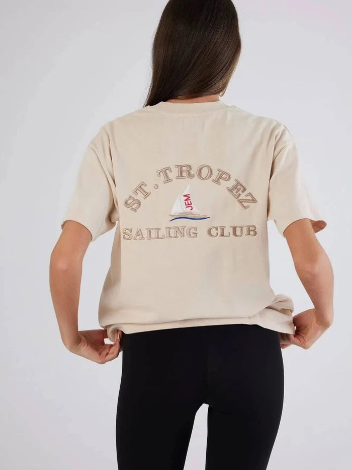 ST. Tropez T-Shirt – Off-White - Bascora