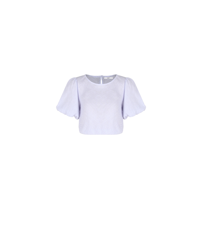 KENDALL LINEN BLOUSE  LILAC