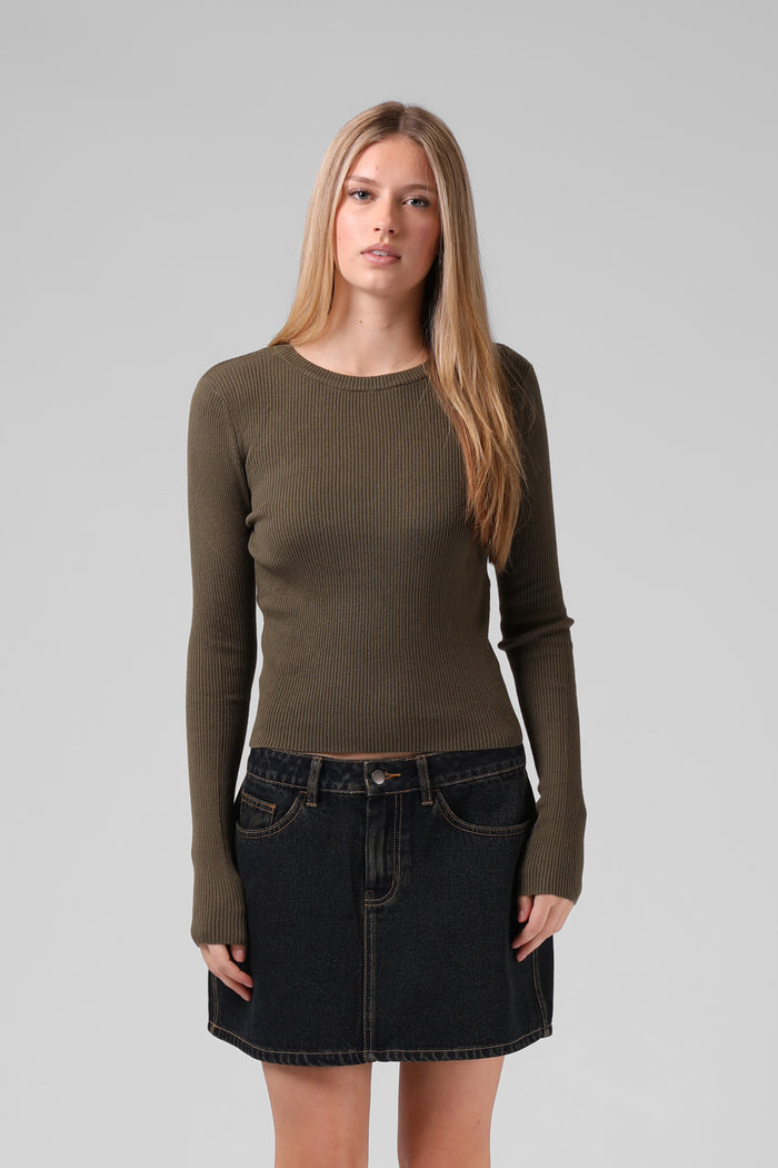 Knitted LS - Olive