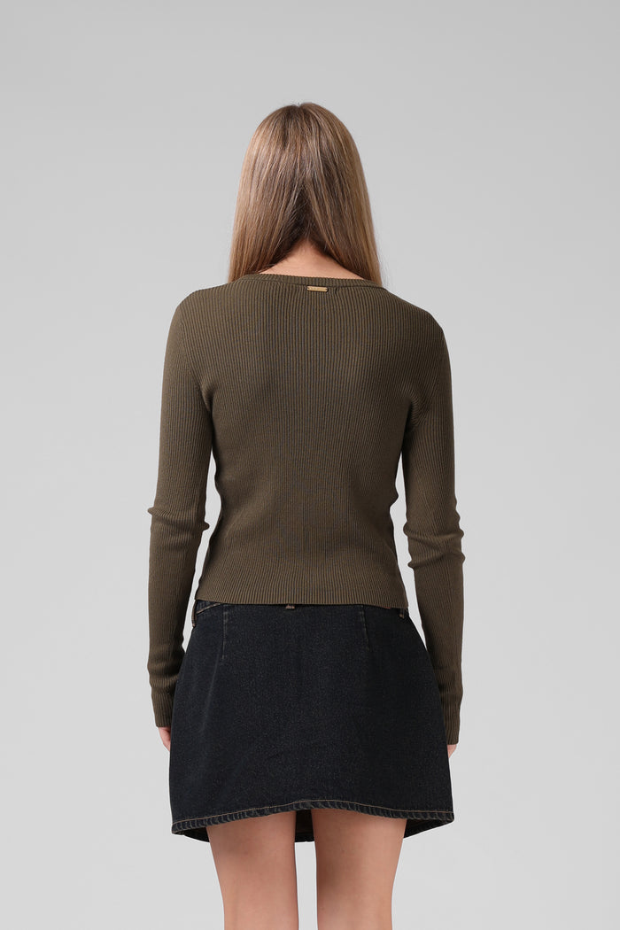 Knitted LS - Olive