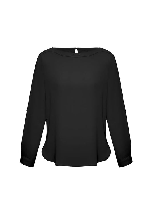 Ladies L/S Madison Boatneck Shirt S828LL
