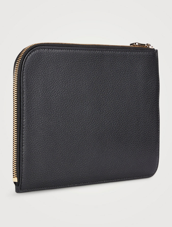 Longchamp Le Foulonné Pouch - O\S, Black