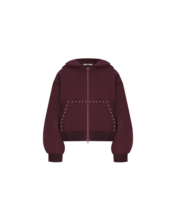 LEX HOODIE DEEP PLUM