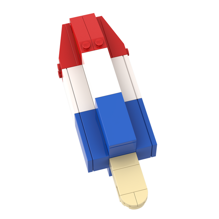 Liberty USA Popsicle made from LEGO