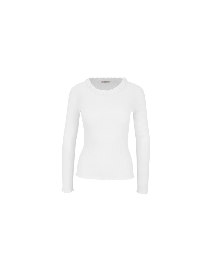 LOLLO CREW NECK LONG SLEEVE WHITE