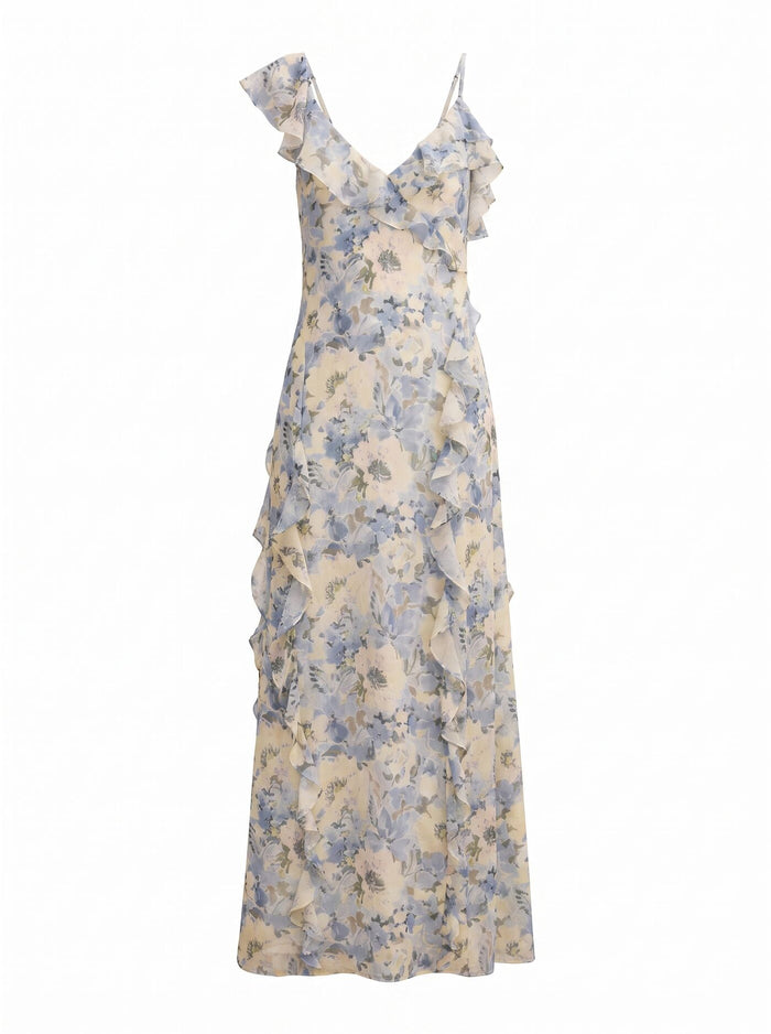 Lorenze Ruffle Maxi Dress Forever New