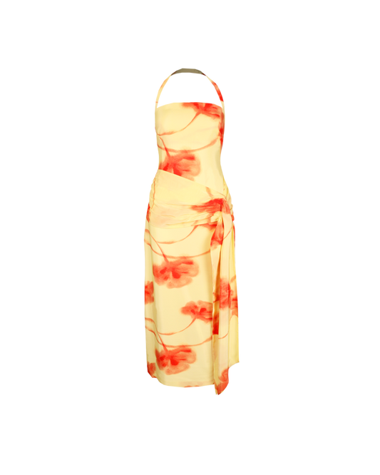 LOU MAXI DRESS TEQUILA SUNRISE FLORAL