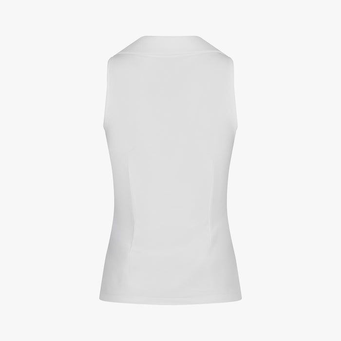 Lucé Halter Sleeveless T-Shirt (White)