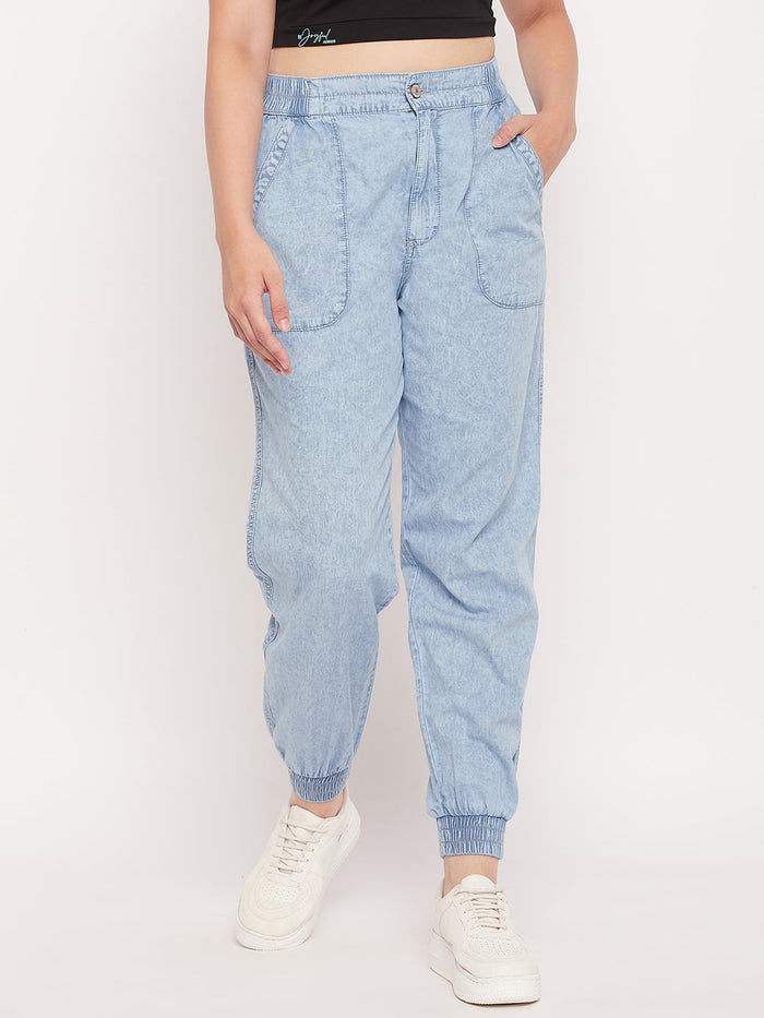 Madame Blue Elasticated Joggers