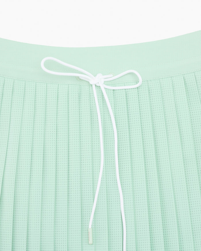Magic Rib String Pleated Skirt (Mint)