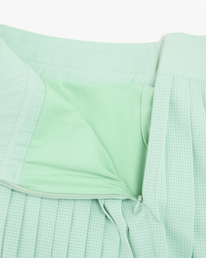 Magic Rib String Pleated Skirt (Mint)