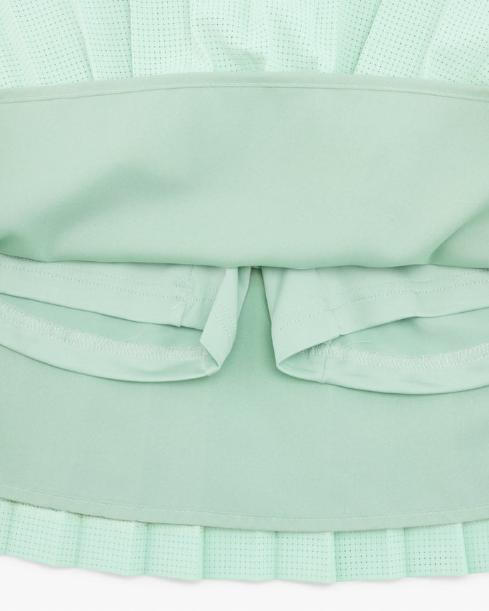 Magic Rib String Pleated Skirt (Mint)