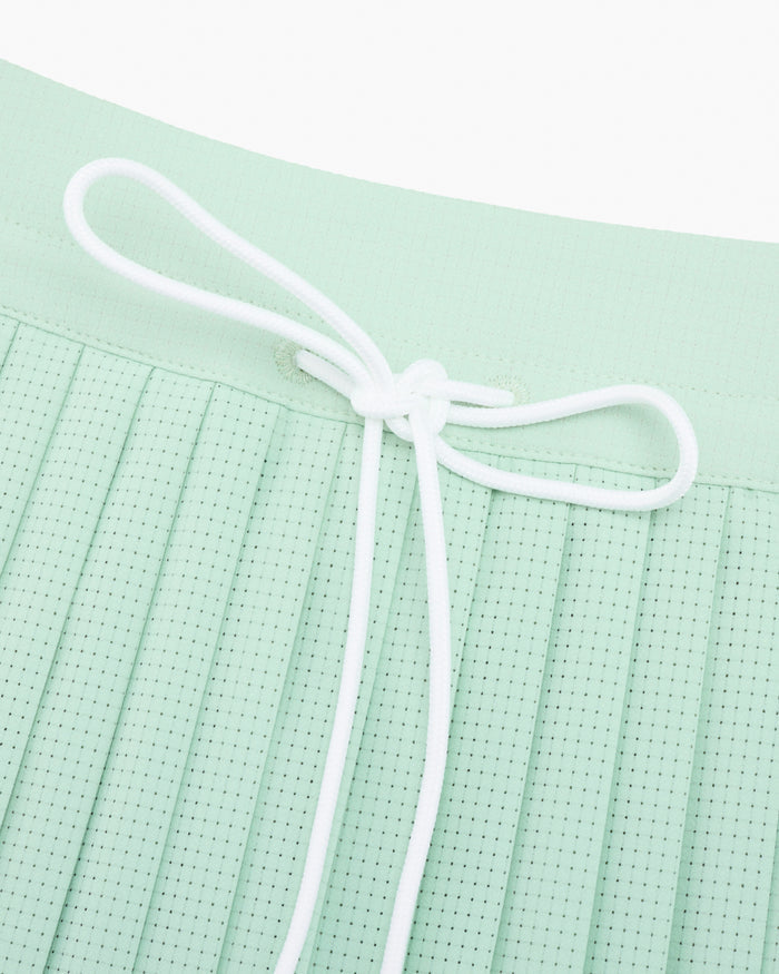 Magic Rib String Pleated Skirt (Mint)