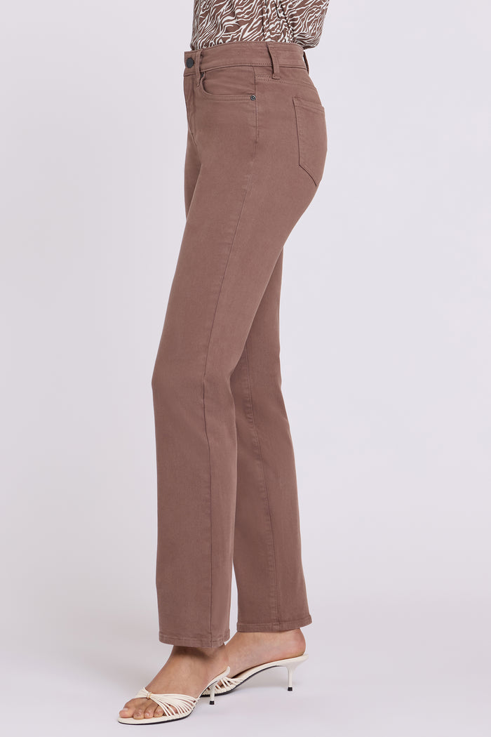 Marilyn Straight Jeans - Deep Taupe