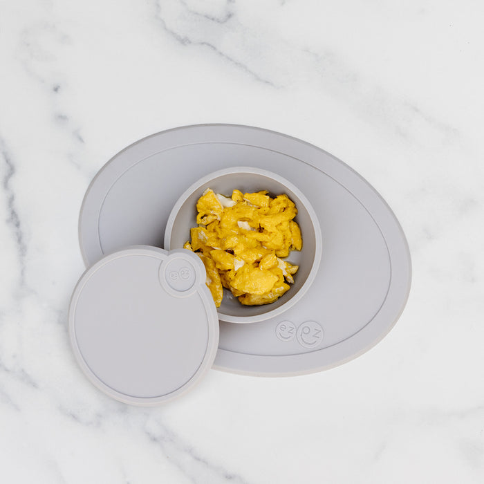 Tiny Bowl Lid in Pewter / Storage Lids for the Tiny Bowl by ezpz / Silicone Lid for Baby Bowl #color_pewter