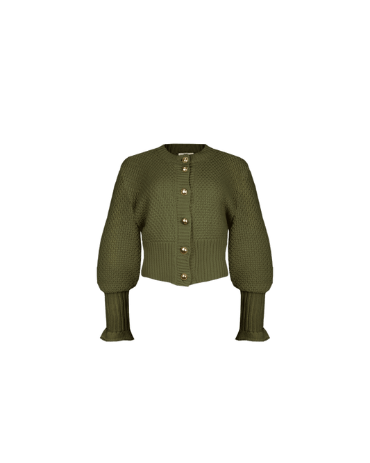 MATILDA COTTON CARDIGAN KHAKI