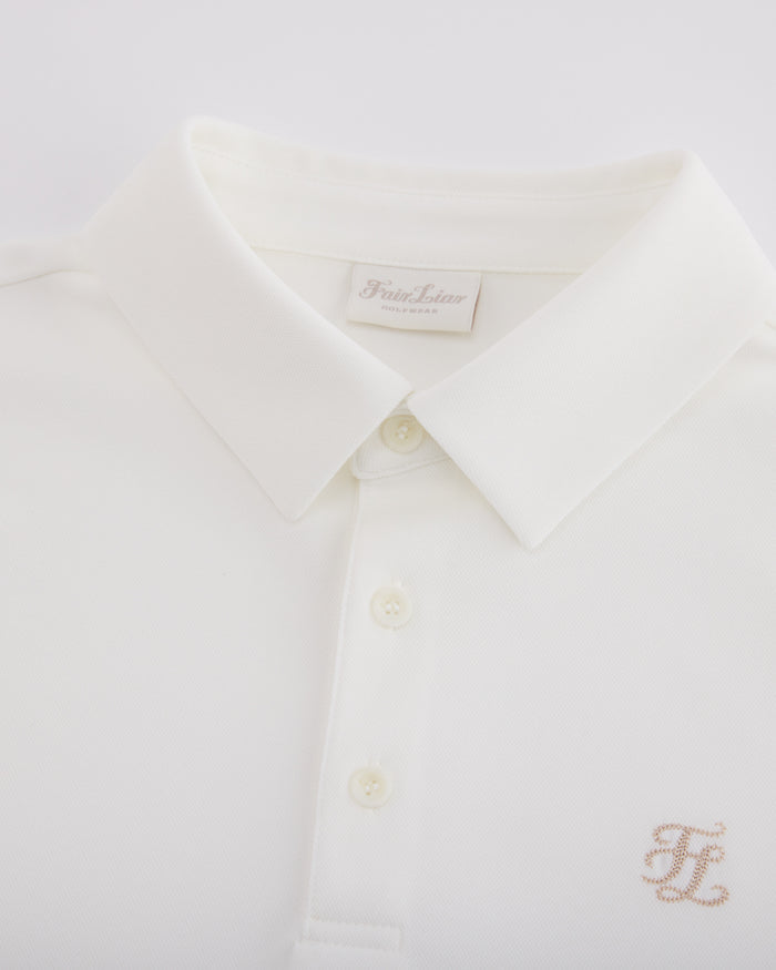 Men's Loose Fit Polo T Shirt (white)