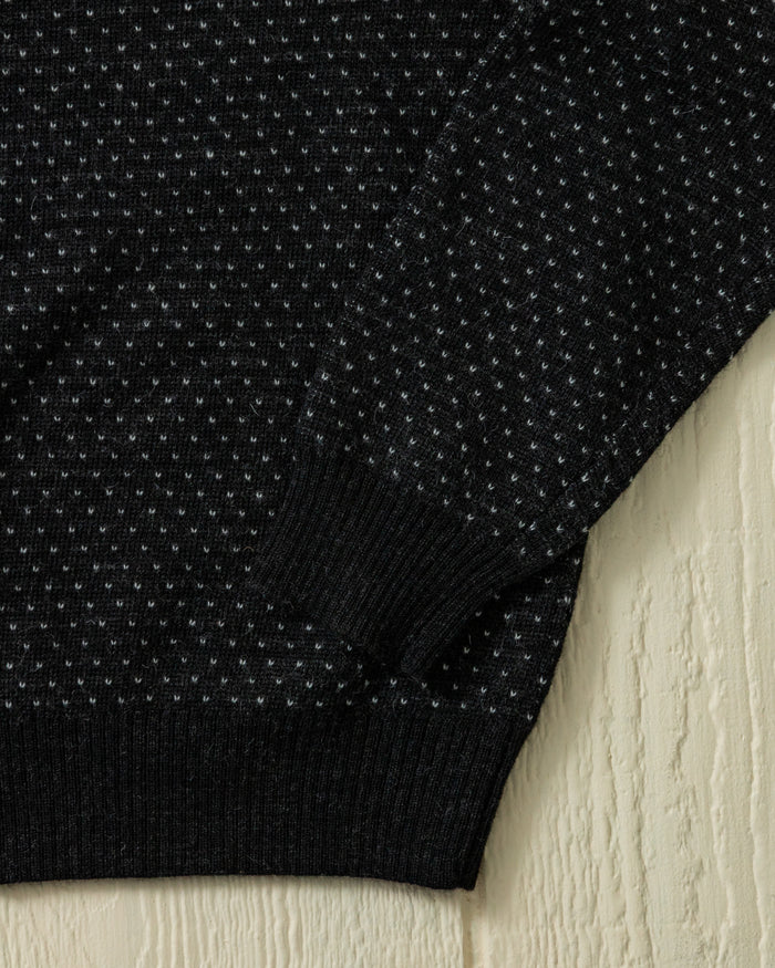 Merino Antique Fleck Sweater in Charcoal