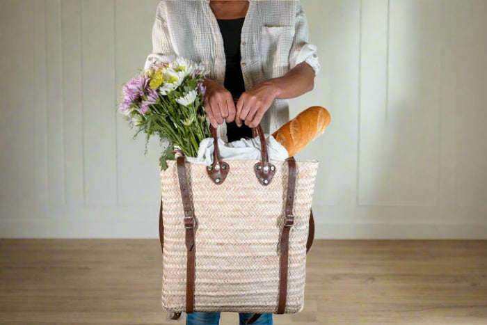 Moroccan Shopping Basket Backpack