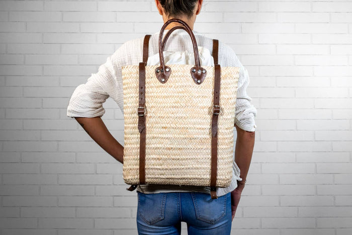 Moroccan Shopping Basket Backpack