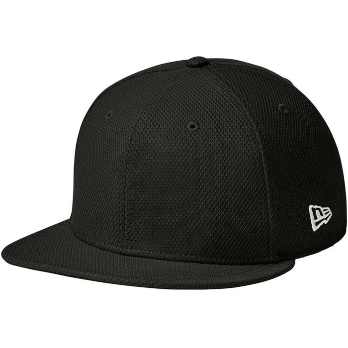 no-logo New Era Original Fit Diamond Era Flat Bill Snapback Cap-Headwear-New Era-Flag Black-OSFA-Thread Logic