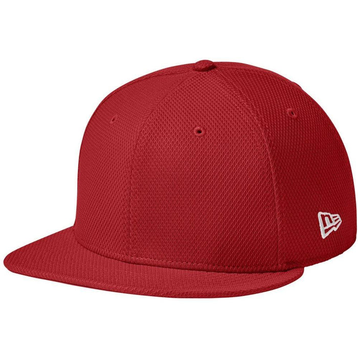 no-logo New Era Original Fit Diamond Era Flat Bill Snapback Cap-Headwear-New Era-Flag Scarlet-OSFA-Thread Logic