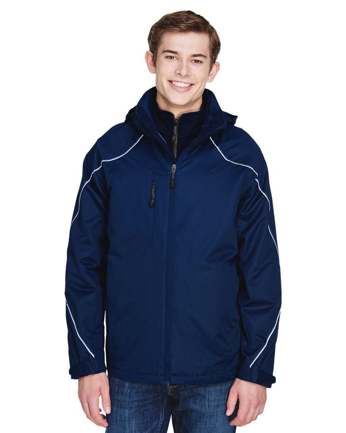 North End Angle 3-in-1 Jacket with Bonded Fleece Liner-Men's Jackets-North End-Night-S-Thread Logic