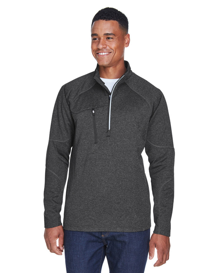 North End Catalyst Performance Fleece Quarter-Zip-Men's Layering-North End-Carbon Heather-S-Thread Logic