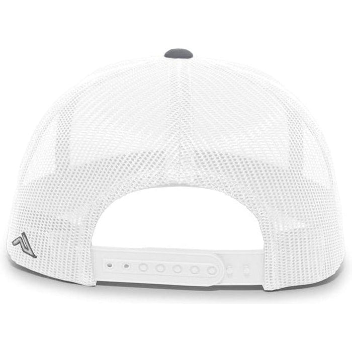 no-logo Pacific Headwear Aggressive Heather Trucker Snapback Cap-Caps-Pacific Headwear-Thread Logic