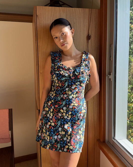 PASSIONFRUIT MINI DRESS SPRINKLE FLORAL