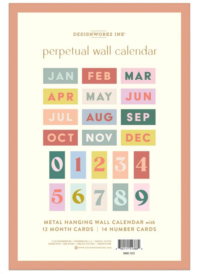 Perpetual Wall Calendar