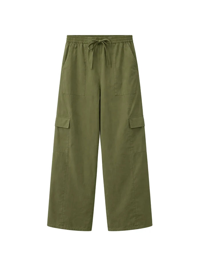 Khaki Cargo Pocket Trousers