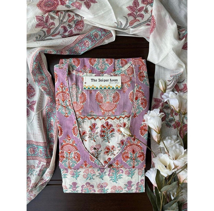 Pink Floral Flared Set