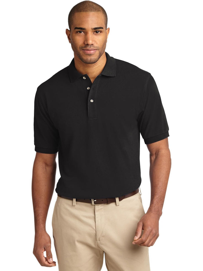no-logo Port Authority Pique Knit Polo Shirt-Regular-Port Authority-Thread Logic