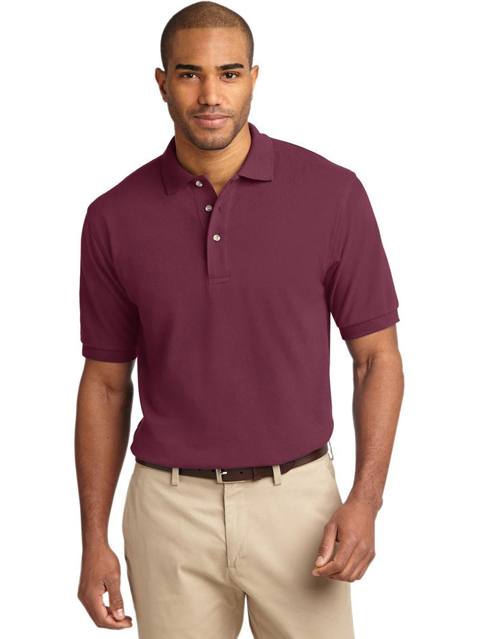 no-logo Port Authority Pique Knit Polo Shirt-Regular-Port Authority-Thread Logic