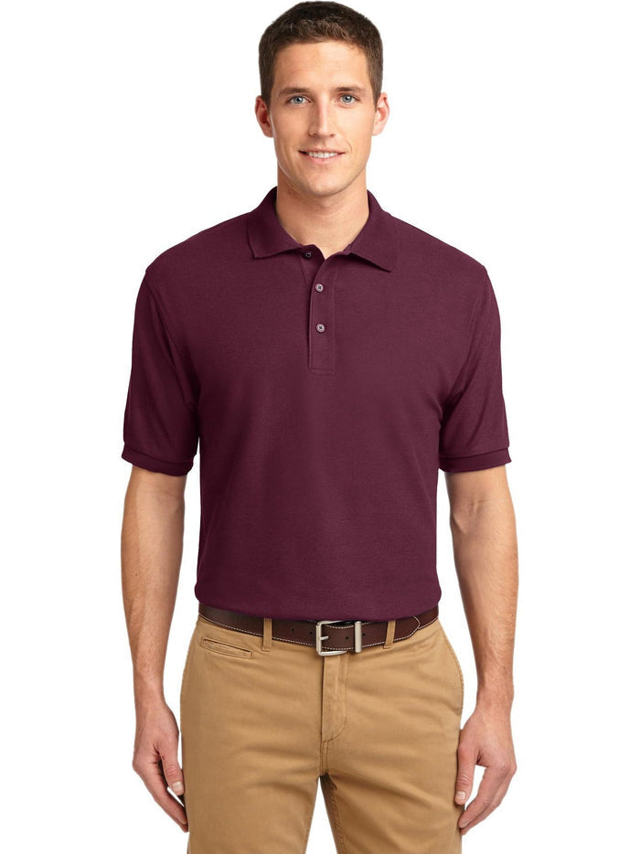 no-logo Port Authority Tall Silk Touch Polo Shirt-Regular-Port Authority-Thread Logic