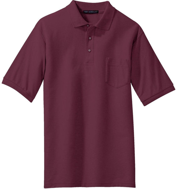 Port Authority Tall Silk Touch Polo with Pocket